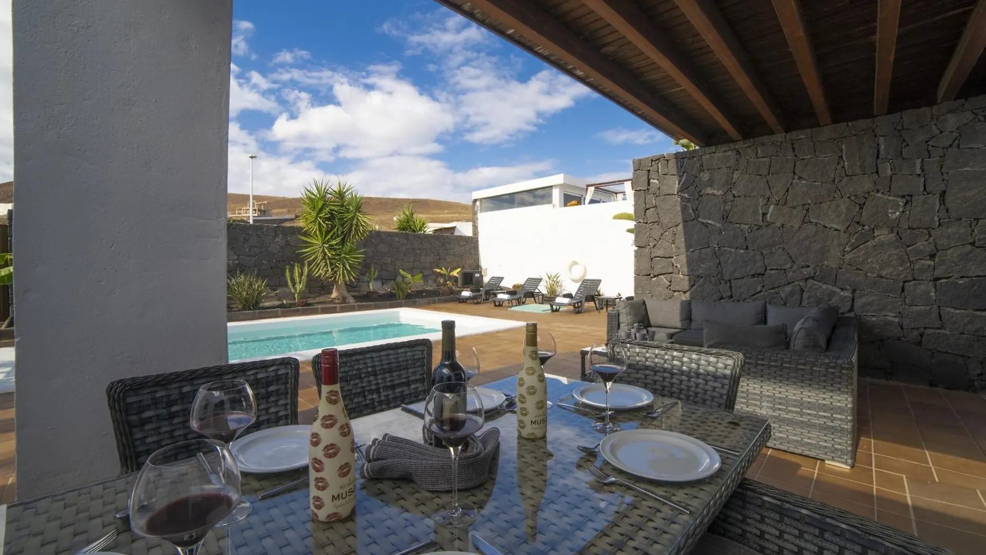 Excellent Playa Blanca Villa 4 Bedrooms Villa Mestana Modern Interiors Sea Mountain Views